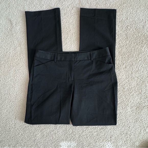TALLS! Express Editor Black Mid-rise Trousers Pants Size 10L Office MSRP $88 - Picture 2 of 8